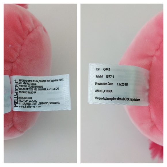 Squishmallow Cookie The Flamingo 5" Mini Plush 2018 Kellytoy Flamingo - Picture 8 of 9